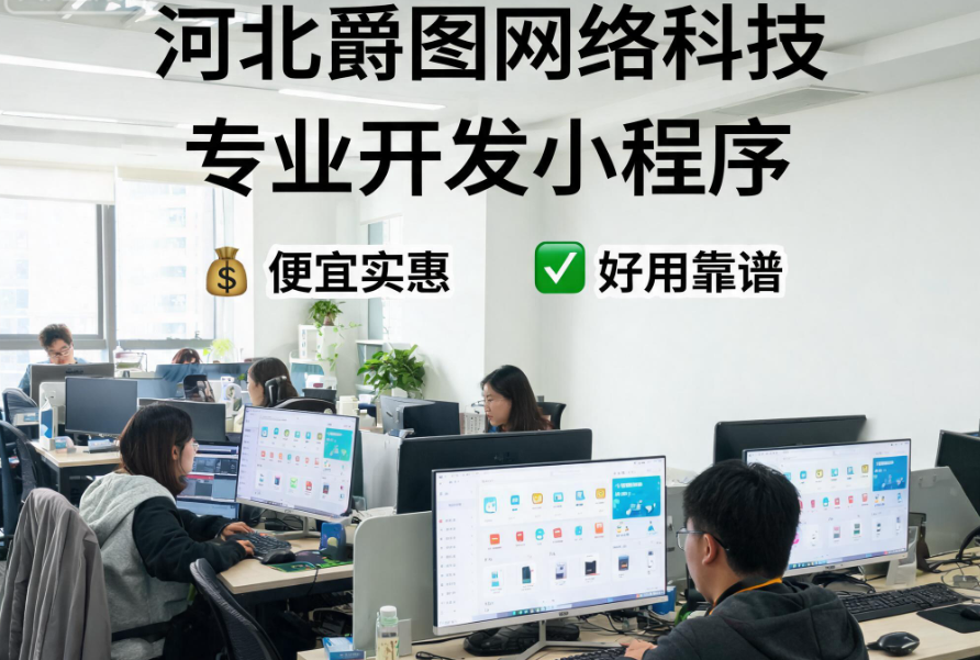 石家庄保定廊坊小程序开发怎么选?河北爵图